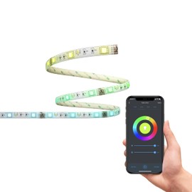 Calex Smart LED Strip, Strip 2 m with App and Compatible Alexa Voice Control, WLAN Light Strip, Waterproof, Dimmable