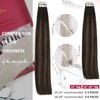 Moresoo Invisible Tape-In Extensions, Real Hair, Long, Skin Weft Extensions,