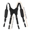 DONGKER Tactical Suspenders,Police Harness Padded Nylon Adjustable Suspenders for Duty