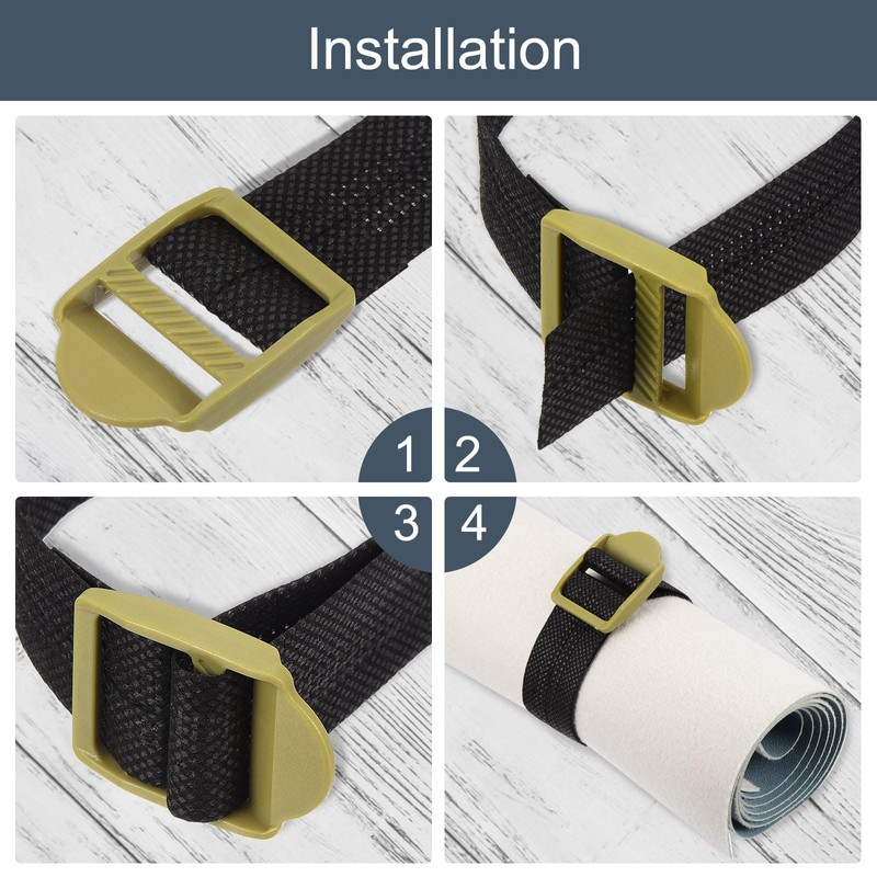 uxcell 16Pcs Plastic Ladder Slider, 1" (25mm) Transparent Adjustable Lock