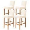 FUANGUI Bar Stool Covers Set of 4, Stretch Removable Bar