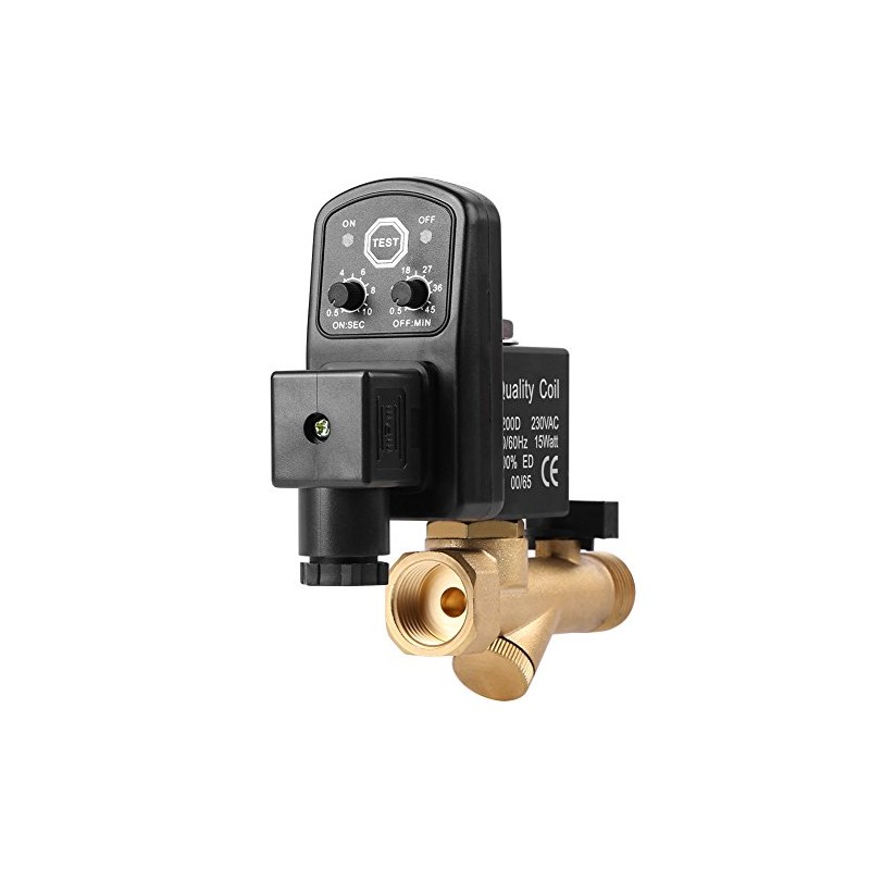 G1/2 DN15 Brass Programmable Automatic Electronic Drain Tap for Air