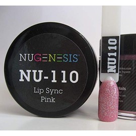 NuGenesis Nail Dipping Powder Color 1.5oz/43g Jar - (NU110 Lip SYNC Pink)