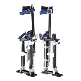 Jecoupoon 15-23 Inch Aluminum Alloy Drywall Stilts with Black for Working at High Places (Black,15-23 Inch)