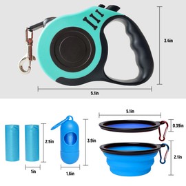 LIEVUIKEN Retractable Dog Leash Automatic Telescopic Tractor Dog Rope, Pet Rope 10/16 FT Durable and Convenient, with Non-Slip Handle, Suitable for Small and Medium-Sized Dogs