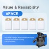 Hxszk 6-Pack Wet/Dry Fleece Dust Bags - Compatible with FLEX
