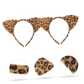 PACKOVE 3Pcs Leopard Headbands for Women Stylish Animal Print Hair Accessories for Parties Gatherings Holds Hair Securely Friends Family