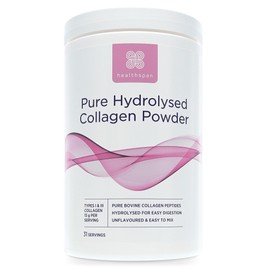 Healthspan Collagen Powder 400g (31 Servings) | Hydrolysed Bovine Collagen Peptides | Types I & III | 17 Amino Acids | Highly Absorbable | Incorporate Into Your Daily Routine | Unflavoured