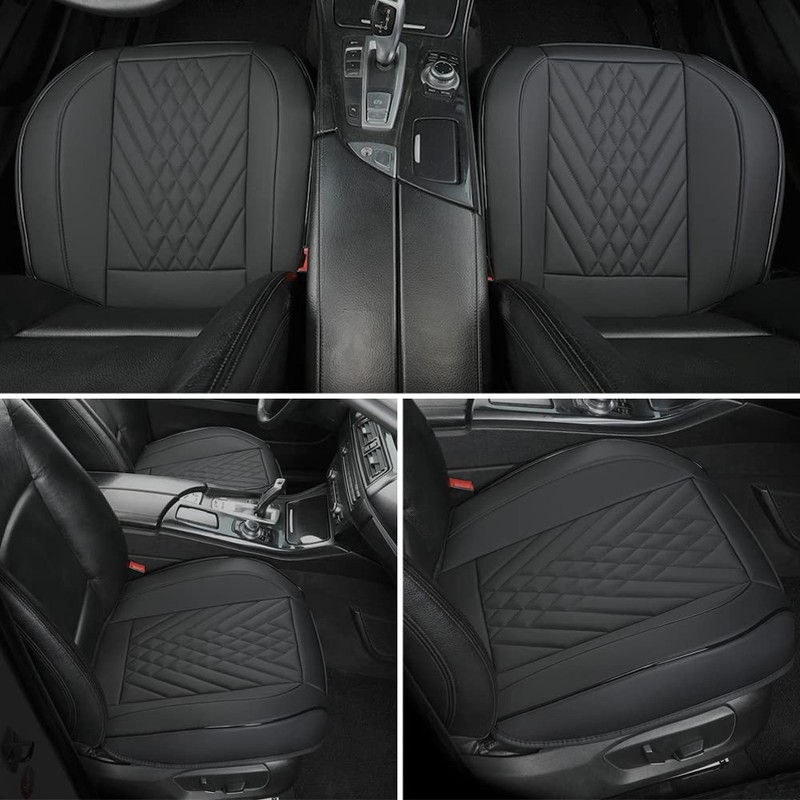 GIANT PANDA 2pcs Front Car Seat Covers Bottom Seat Covers,