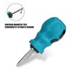 Mini Stubby Screwdriver, Magnetic Dual Purpose Crossing Slot Bits Screwdriver,