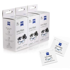 ZEISS(ツァイス) レンズクリーニングペーパー ZEISS Lens Wipes 90包 30枚入×3箱セット 個包装タイプ カメラレンズ・双眼鏡・メガネなどあらゆるレンズに 780051 【まとめ買いセット】