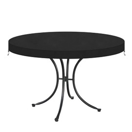 VANSHEIM Table Top Cover Round Garden Furniture Garden Table Cover Table Top Protective Cover Garden Furniture Winterproof Cover Table Top Outdoor Waterproof Cover Fire Plate Cover 110 x 10 cm