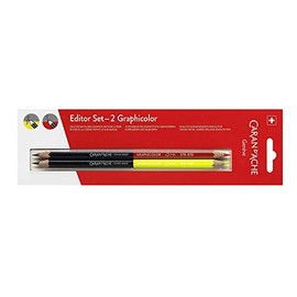 Caran d'Ache Editor Set 2 Graphicolor Red/Graphite Leads