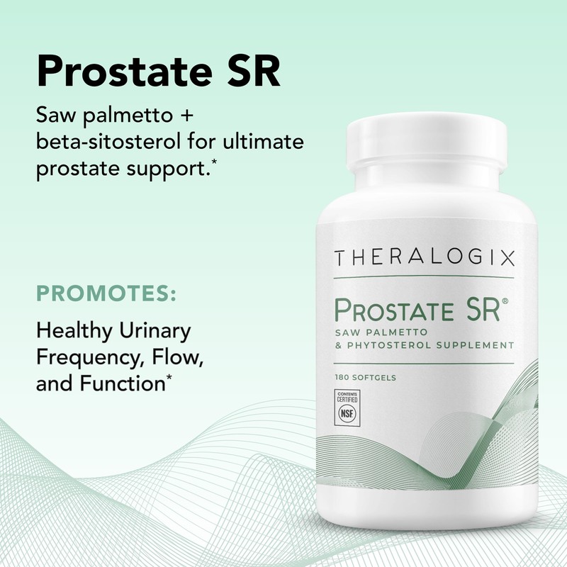 Theralogix Prostate SR Saw Palmetto & Beta-Sitosterol Supplement - Supports