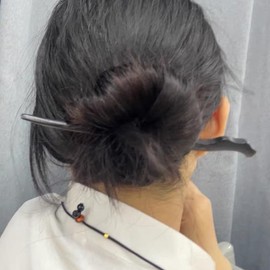 3 Pcs Wooden Hair Sticks Hair Chopsticks for Women Girls Wood Hair Fork Vintage Hair Pins for Girls Bun for Long Hair Accessories (Imitation ebony, One size)