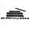 GMC OVERLAY 4PCS Gloss Black Door Rear Elevation Canyon Emblem