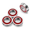 XiKe 4 Pcs Flanged Ball Bearings ID 3/4" x OD