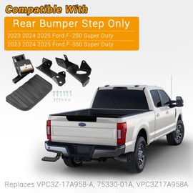 keriolee Truck Bed Step Side Step Retractable Step Compatible with Ford F-250 F-350 Super Duty 2023 2024 2025 Bed Step Bumper Step,Replace#75330-01A, VPC3Z-17A958-A