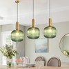 Battery Operated Pendant Light,Glass Battery Ceiling Light Fixtures with Wireless