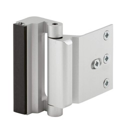 Defender Security Satin Nickel U 10827 Door Reinforcement Lock – Add Extra, High Security to Your Home and Prevent Unauthorized Entry – 3” Stop, Aluminum Construction Finish, 3" Limited Edition