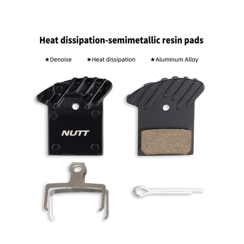 HSayoli Bicycle Hydraulic 4 Pairs Disc Brake Pad Semi Metal