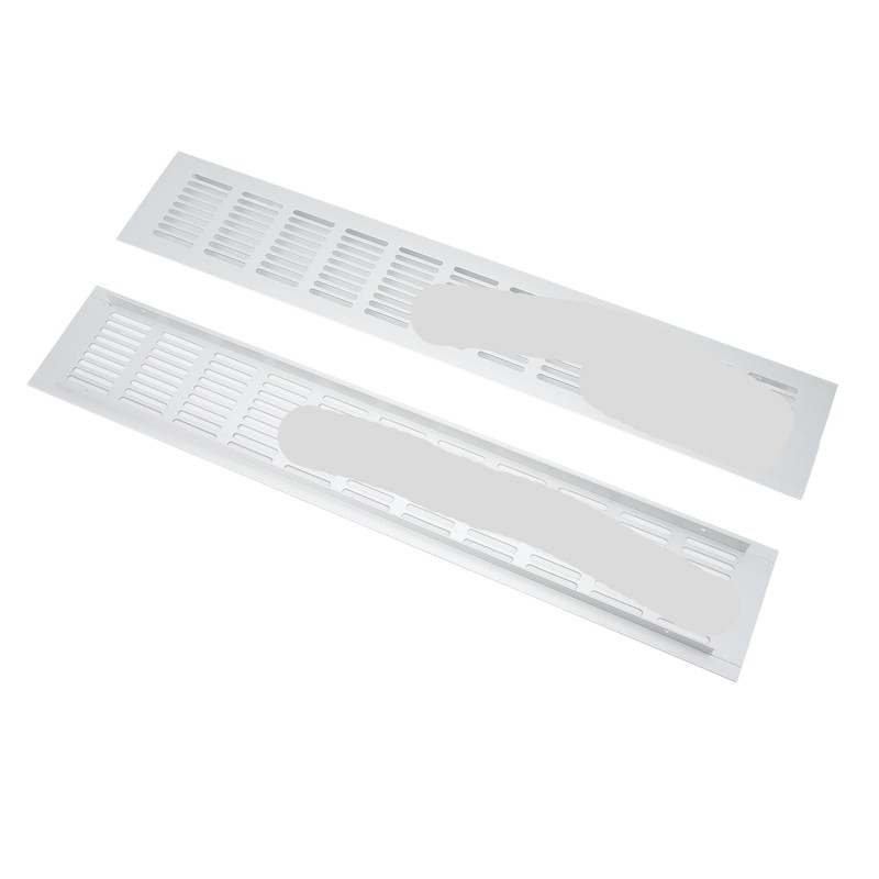2 Pcs Air Vent Ventilation Grille Aluminium Alloy Rectangular Vent