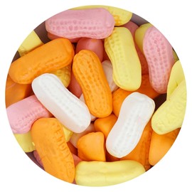 Sarah's Candy Factory 2.5 Lbs Assorted Circus Peanuts Marshmallow | Spangler Retro Candy in Jar, 40 Oz