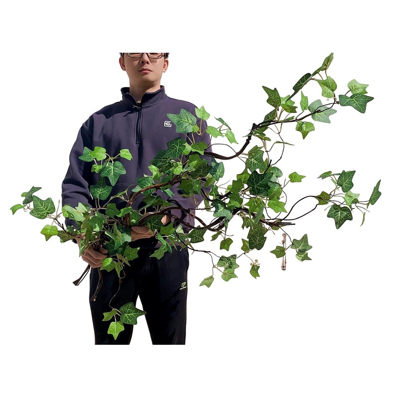 Artificial Rattan Tree Vines with Creeper Leaves Climbing Ivy Branches
