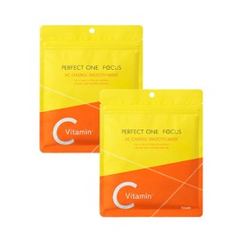 Perfect One Focus VC Charge Smooth Mask, Set of 7 (Set of 2), Vitamin C, Niacinamide, Glutathione, Pore Care, Dry, Liquid, Melt Raw Skin Sheet Mask
