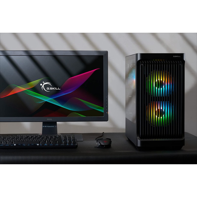 G.SKILL LT1 mATX Case with Tempered Glass Side Panel, Front