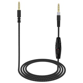 Zosvoses Cloud Alpha Cable with Inline Mute & Volume Control Compatible with Hyperx Cloud Alpha and Cloud Mix Gaming Headset, 5ft
