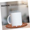 Ciieeo 1Pc Wooden Cup Mat Heat Insulation Pot Pad Nonslip