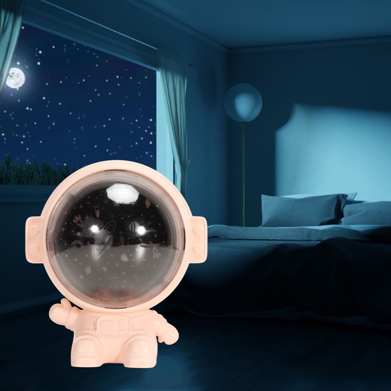 4.1W Rotatable Night Lamp with Lithium Battery Astronaut Projector Light