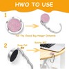 Bloomique 2PCS Handbag Hooks for Table, Foldable Round Purse Hook