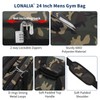 LONALIA 24 inch Gym Duffle Bag with Shoe Compartment -