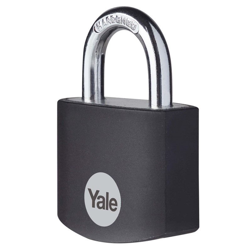 Yale - YE3B/32/116/1/BK Standardsicherheit 32 mm Aluminium Vorhängeschloss - Schwarz