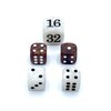 Luck Lab Backgammon Pearl Dice Set - 22 mm Doubling