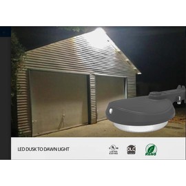 LEDONE Outdoor LED Barn Light, Multi-wattage 35W/50W/65W, Selectable 3000K/4000K/5000K, Dusk to Dawn Area Lights with Photocell, IP66 Rated Outdoor Security Flood Lighting, DLC&UL Listed, 1PK