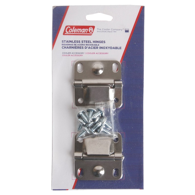 Coleman Replacement Cooler Hinges (2-Pack) Stainless Steel 2 Steel Hinges