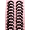 APCYUST Lashes False Wispy Eyelashes Volume Cat Eye Lash Strips