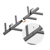 Fancial Vertical Coat Rack Wall Mounted 16" Metal Modern Wall