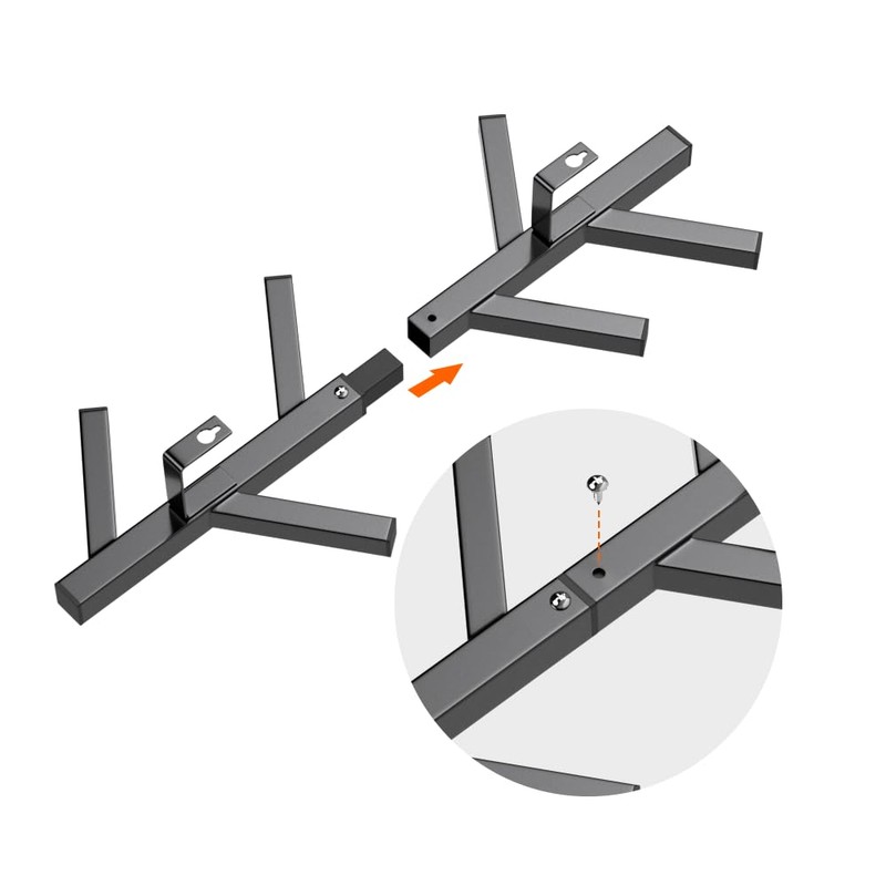 Fancial Vertical Coat Rack Wall Mounted 16" Metal Modern Wall