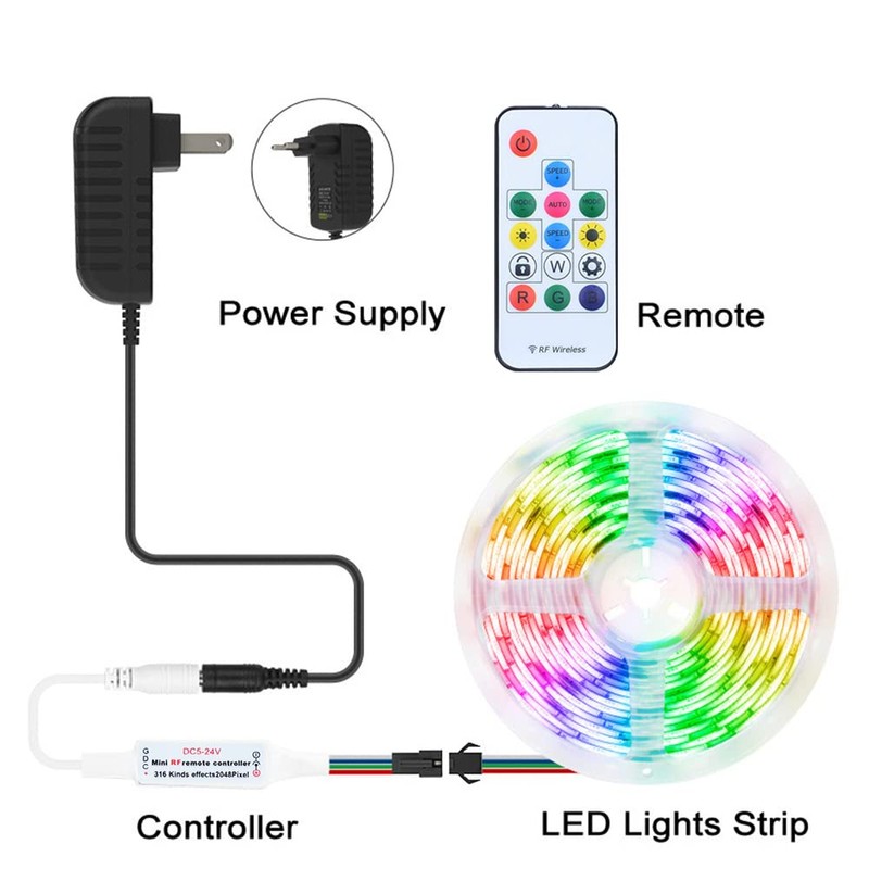 Mini14Keys RGB LED Controller Wireless RF Remote Dream Color for