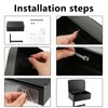 Toilet Paper Holder with Shelf & Storage - Wall Mount,
