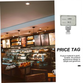 Ciieeo Clip 16 Pieces Price Tag Clip Plastic Basket Mini Shelf Mini Shelves Sales Ticket Metal Sign Clips Mini Clip Tag Holder Price Tag Clamp Price Tag Holder Display Shelves