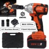 Zistel 20V Cordless Impact Wrench Kit 1/2" 520Nm High Torque