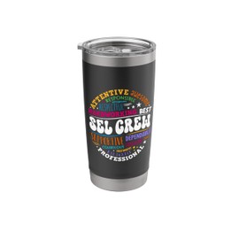 Groovy Social Emotional Learning Teacher SEL Crew Teacher Stainless Steel Insulated Tumbler
