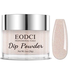 EODCI Glitter Dipping Powder, Sprinkle On Glitter Collection - Green Dip Powder - No Needed UV Lamp - Long Lasting 21 Days Dip Colors - Nail Color for Professionals & at-Home DIY 1oz