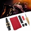 Tenor Saxophone Mouthpiece Kit Mouthpiece with Plastic Cap Cleaning Brush