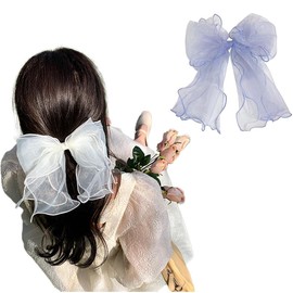 Hair Accessories, Barrette, Hair Clip, Ribbon, Large Ribbon, Set of 2, Korean Style, Popular, Stylish, Hair Accessories, Ribbon, Bow, Birthday, Recitals, Fireworks Displays, Coming of Age of Arts